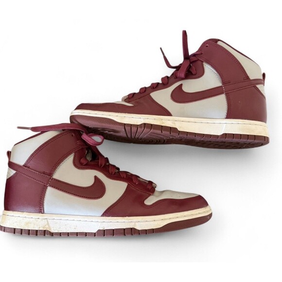 NIKE DUNK HI HIGH RETRO DARK BEETROOT RED/GREY M SZ 11 [DD1399-600] - Picture 6 of 7